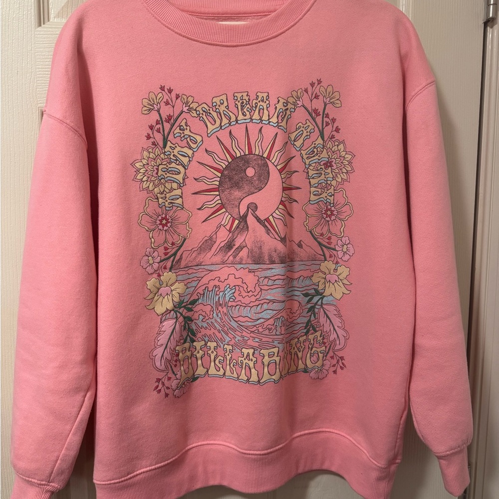 Billabong Pink Dream Graphic Women's Sweater